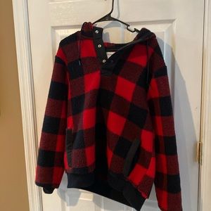 Men’s Old Navy, Buffalo plaid fleece hoodie